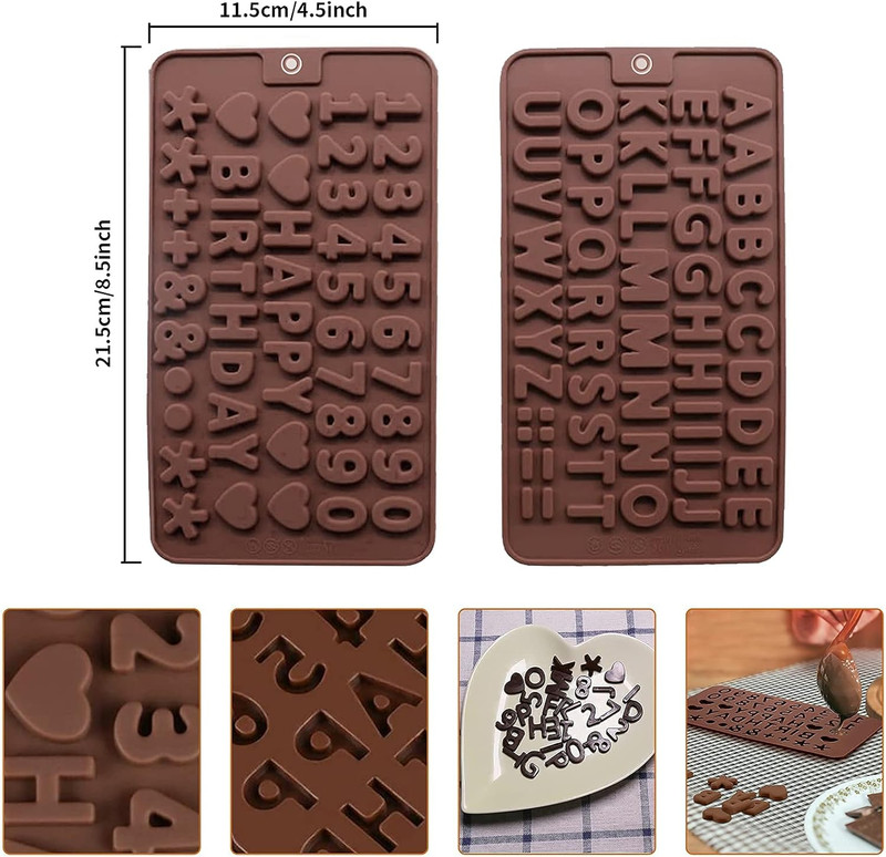 Heart Shaped Chocolate Mold Set Includes round Cylinder Candy Mold,Cavities Hear gallery