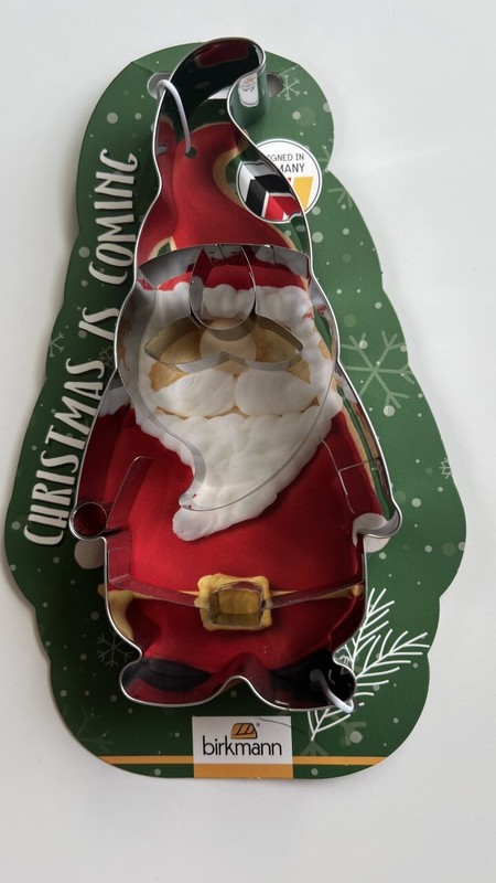 New Birkmann Elf Santa Large Christmas Cookie Cutter 7 “
