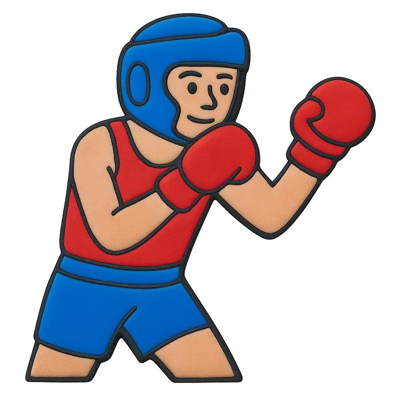 Mighty Gadget Boxing Champion Cookie Cutter - 4x3.72, Fighter Pose Design for... gallery