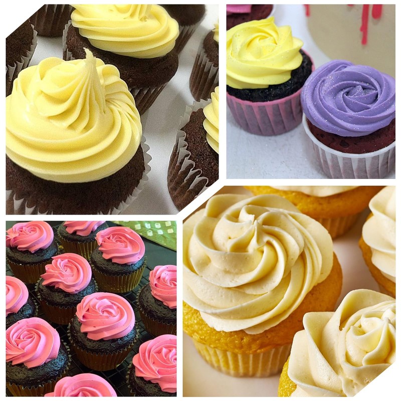 5 Pcs Piping Tips, 1M 2A 2D 2F 6B Stainless Steel Cake Tips Piping Kit Icing gallery