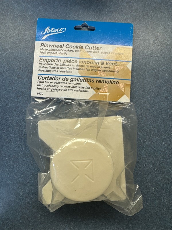 Ateco Pinwheel / Finnish Star Xmas Christmas Cookie Press New W/ Instructions