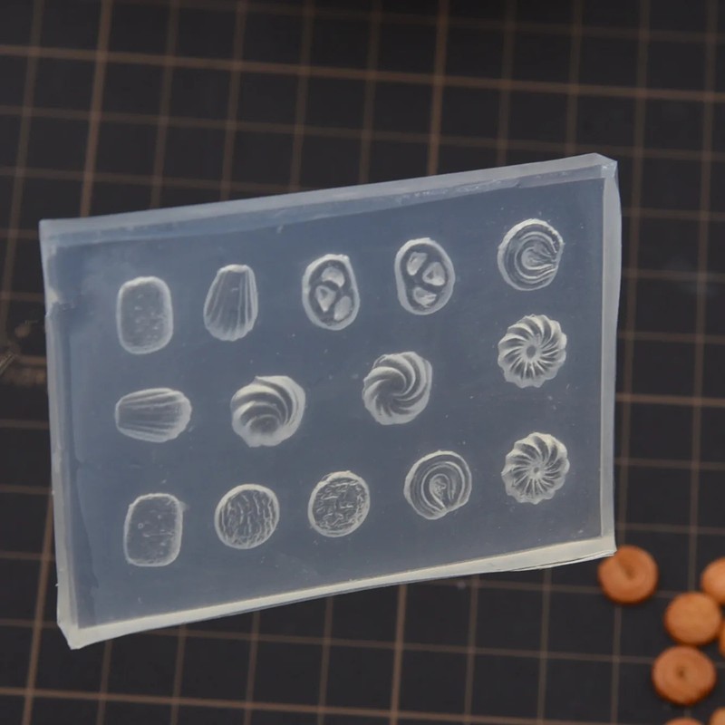 Pottery Clay Mini Caramel Cookies DIY Silicone Molds gallery