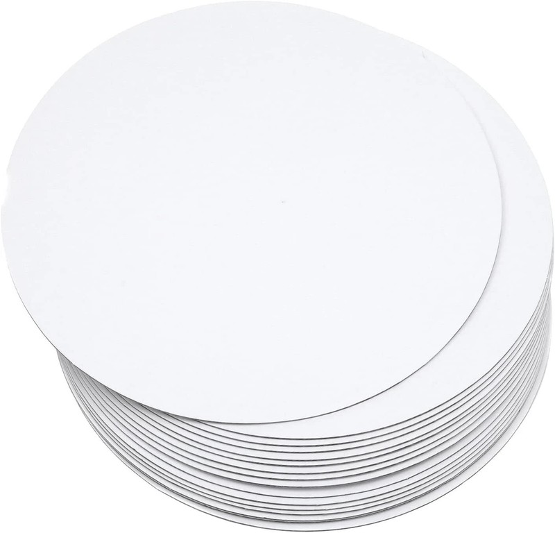 40-Packs Cake Boards Round 6 Inch White Cake Circles Rounds Base Food-Grade C…