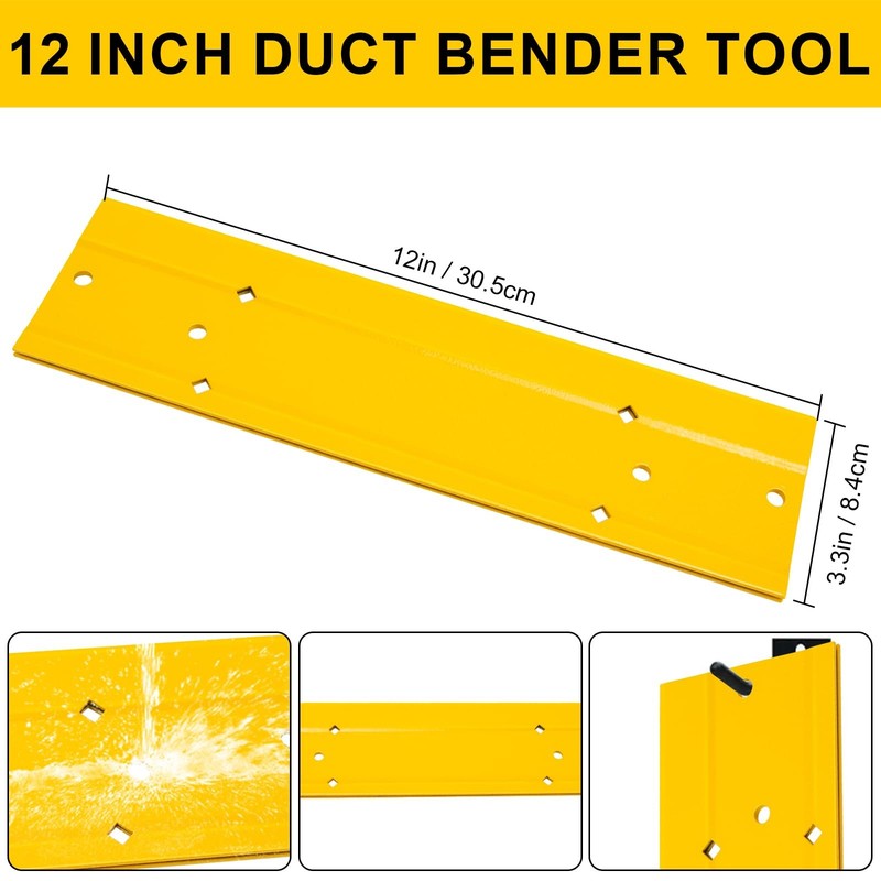 Eretow 12 Inch Sheet Metal Bending Tool Duct Bender Hand Folding Tool For Hvac gallery