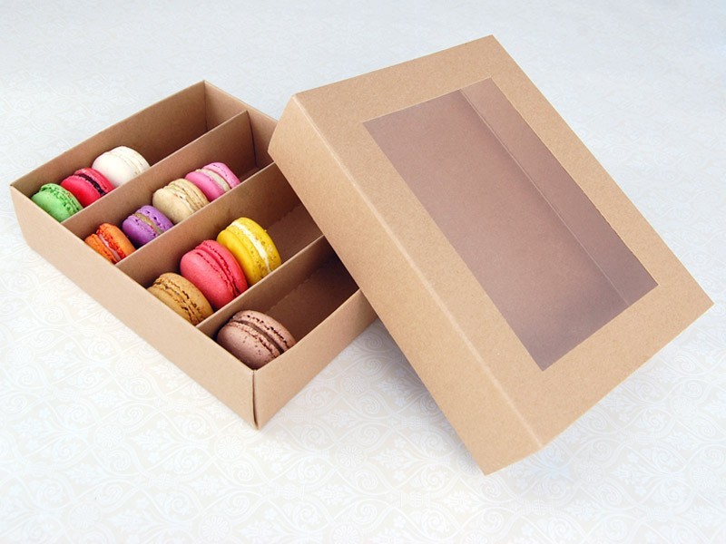 25 Sets of Kraft Brown Macaron Boxes for 24 Macarons ($3.60 Per Set) gallery