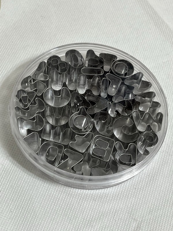 New 37 Stainless Steel Letters And Numbers Clay Cutters, Cookies Cutters