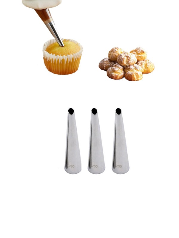 Bismarck Piping Tip #230 Specialty Filling Donut Cupcake Eclair Pastry Tube