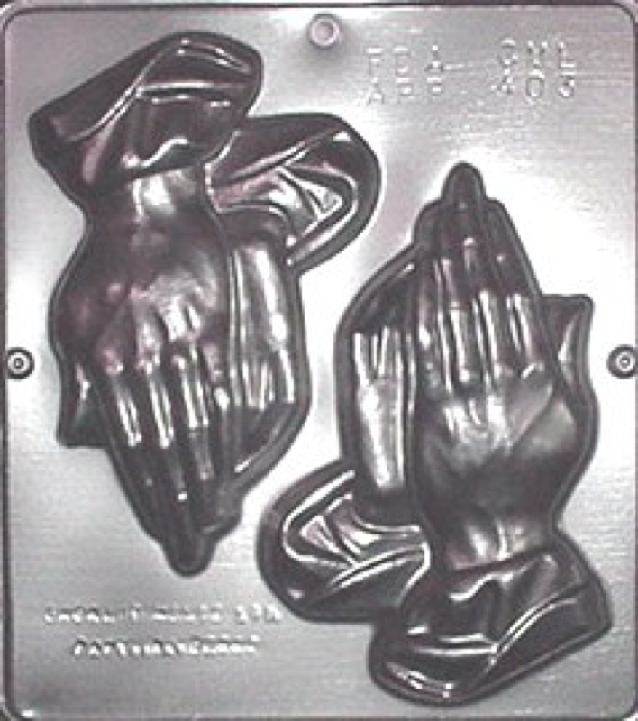 Large Praying Hands Religious Chocolate Candy Mold 403 NEW gallery