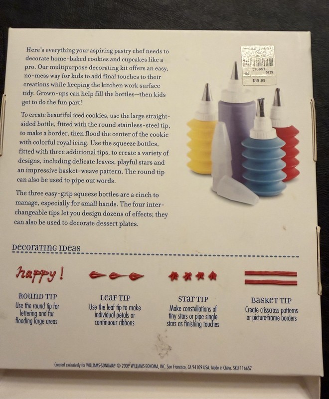 William Sonoma Kids Cookie & Cake Decorating Kit used once. gallery