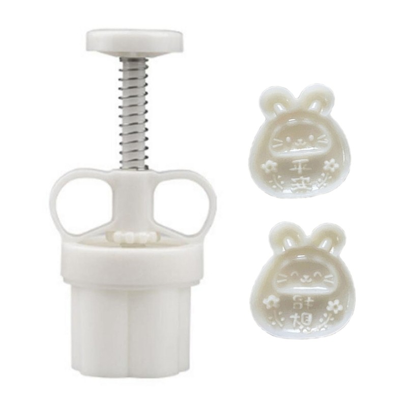 New Year Series Mooncake Moulds Rabbit Shaped for Mid-Autumn Festival Baking
