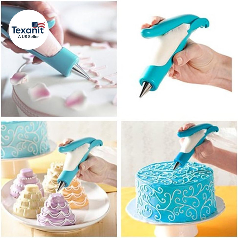 Pastry DIY Cake Decorating Pen Icing Piping Tips Nozzles Bag Sugar Craft Fondant gallery