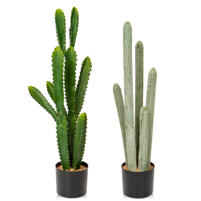 Dilatata 29.532.5 Tall Fake Cactus Plant Potted Large Cactus Euphorbia
