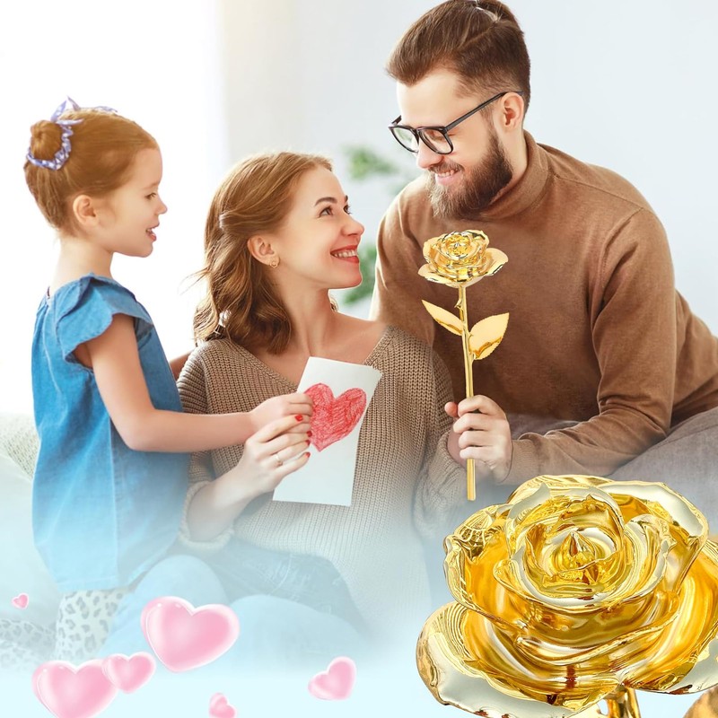 Sinvitron Gold Dipped Rose Real 24K Gold Rose Hand Dipped One Of A Kind Golden gallery