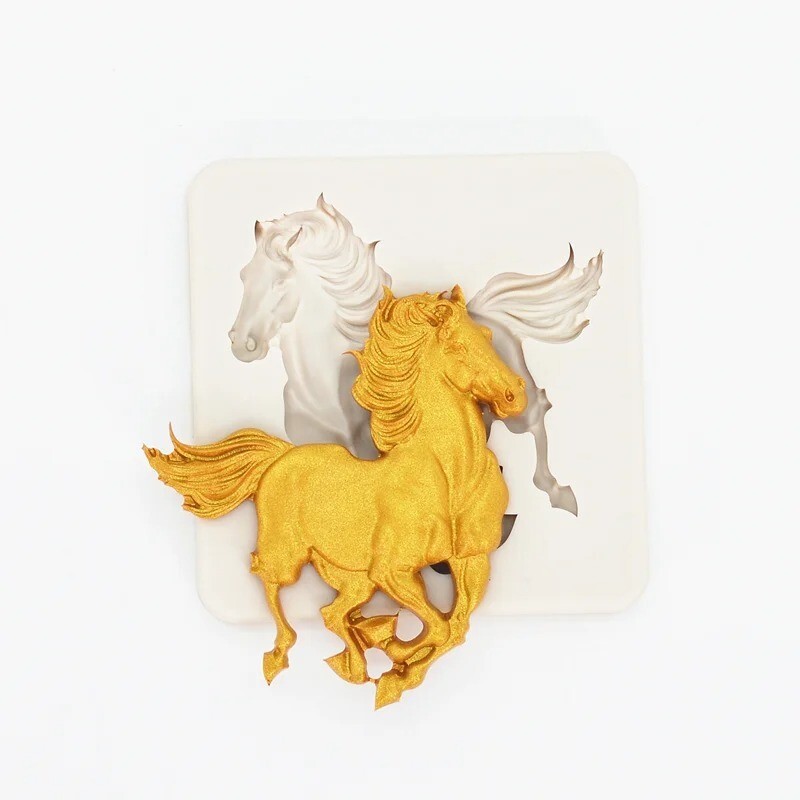 Cake Mould Silicone Horse Baking Mold Chocolate Decorating Sugarcraft Fondant