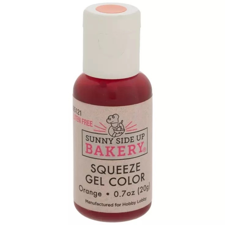 1 Sunny Side Up Bakery ORANGE Squeeze Gel Color Food Coloring ( 0.7 oz )