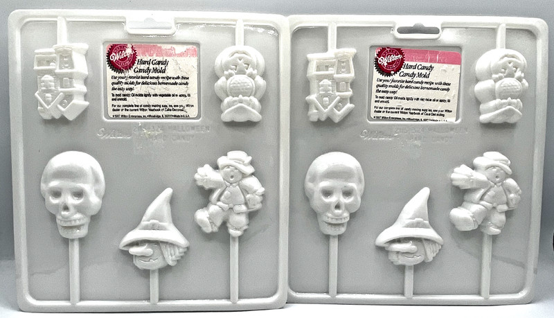 Halloween Lollipop Candy Molds Wilton 2-Pack Variety of Different Characters