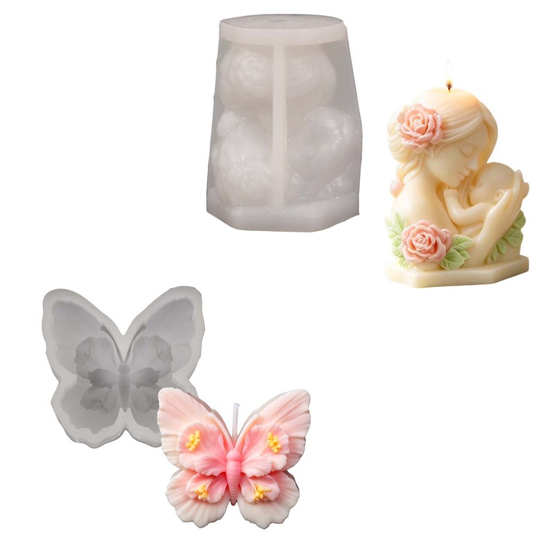 Home 3D Soap Mold Birthday Chocolate Molds Carnival Silicone Mould Festival New gallery