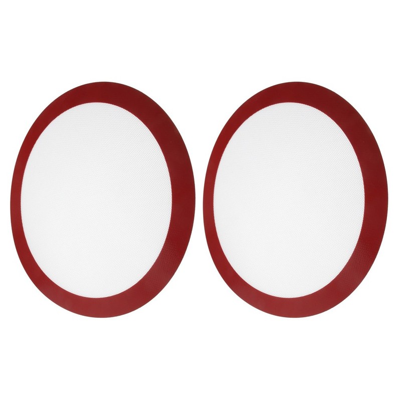 2pcs Silicone Mats Baking: Silicone Circle Mats for Cake Pan – 30.5cm Heat