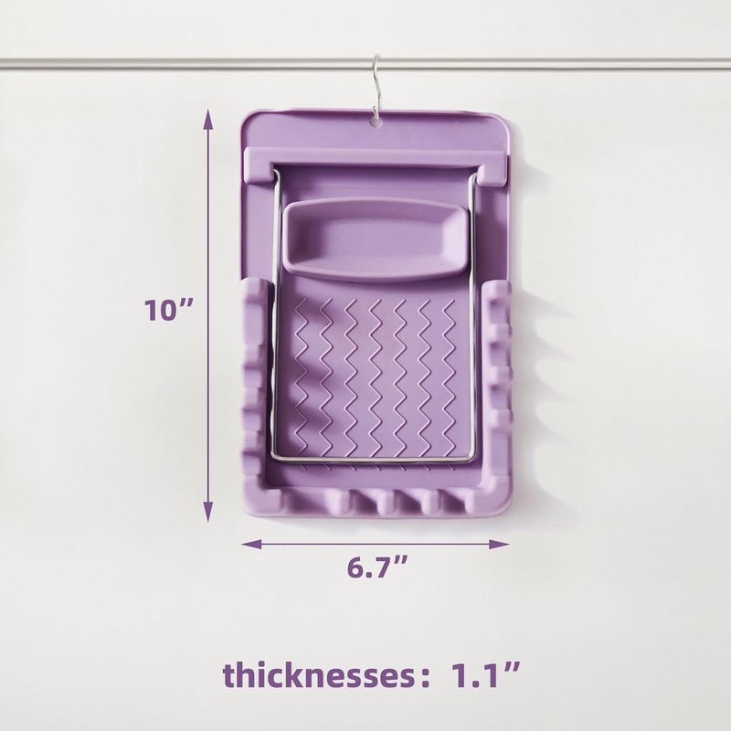Silicone Utensil Rest with Foldable Stainl Steel Lid Holder – gallery
