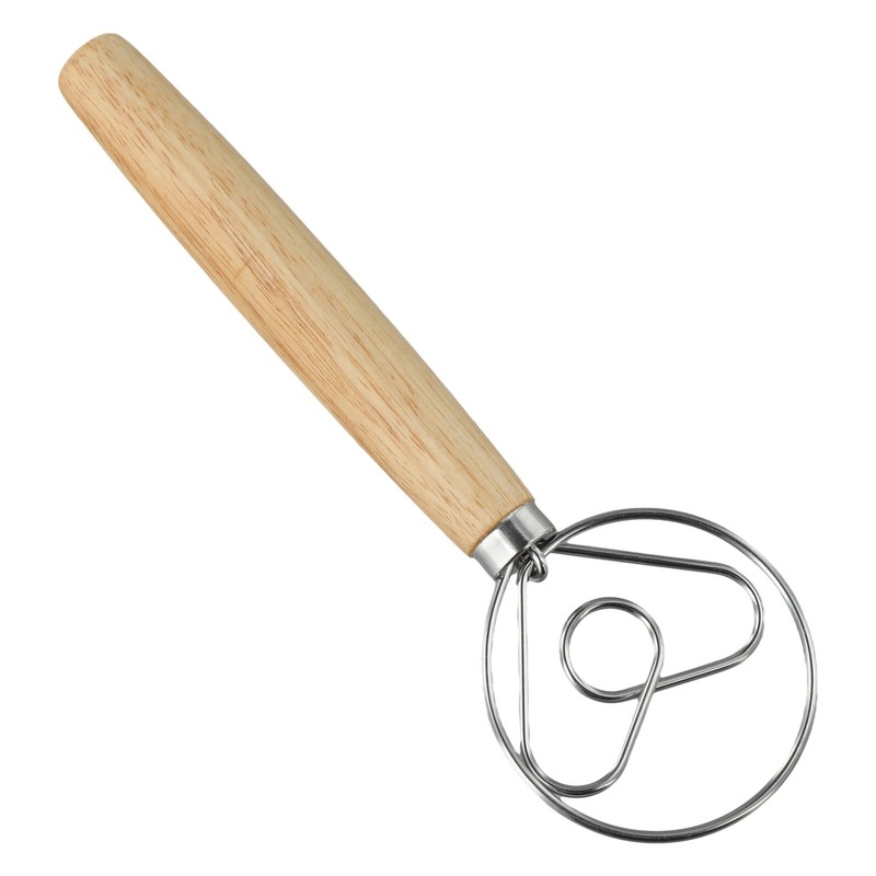 10 Inch Danish Dough Whisk for Efficient Mixing and Baking in Kitchens gallery