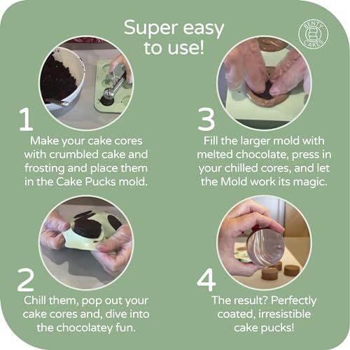 The Original Cakepuck Mold Set – It's not a Pop, it's a Original Set Green gallery