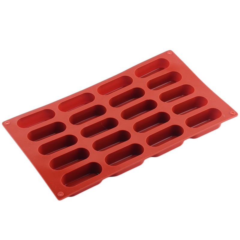 20 Cavity Oval Silicone Chocolate Molds For Chocolate Dessert Set Of 2 gallery