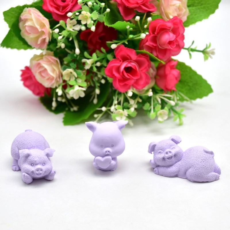 Handmade Pig Soap Molds Cake Tools Chocolate Molds Making Mold Decor gallery