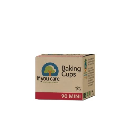 Unbleached Mini Cupcake Liner Baking Cups - 24 Pack, Silicone Coated, Compostabl gallery