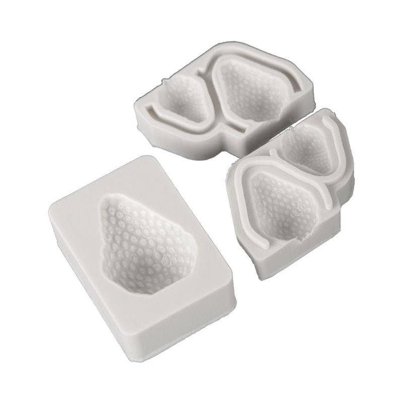 3 Pcs/Set Strawberry Fruit Silicone Mold Fondant Chocolate Candy Cake Clay Mould gallery