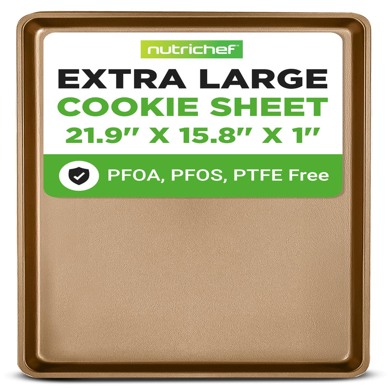 Nutrichef Nonstick Xl Cookie Sheet Baking Pan Extra Large 22 Inch X 16 Inch
