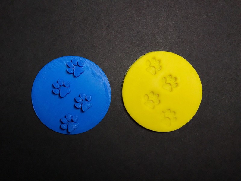 Dog paw print Cookie stamps Fondant Embosser Cake Decoration gallery