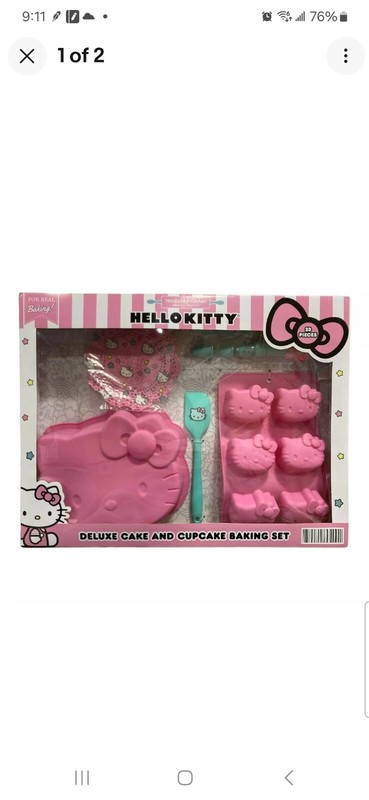 Handstand Kitchen Hello Kitty Deluxe Cake and Cupcake Baking Set, 23 Pieces