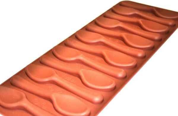 Silicone Chocolate Spoon Mold 12 Spaces @ 4 1/8" Long Candy Making Craft Supply gallery