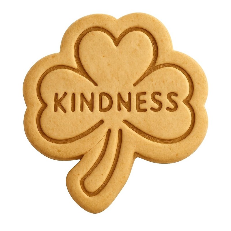 Kindness Clover Cookie Cutter - 4x3.5" Inspirational Kitchen Baking Fun gallery