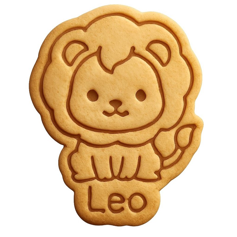Sitting Leo Lion Cookie Cutter & Stamp, Fondant & Clay – 3.1×4″ Premium Design
