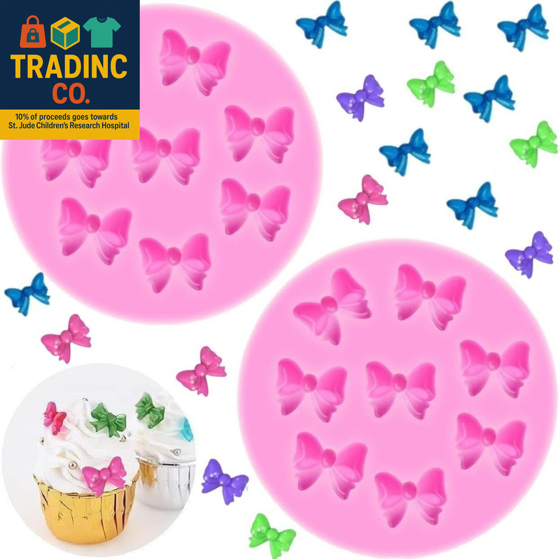 Mini Bows Silicone Fondant Molds Sugar Candy Cake Pop Bow Craft Molds DIY Cake D