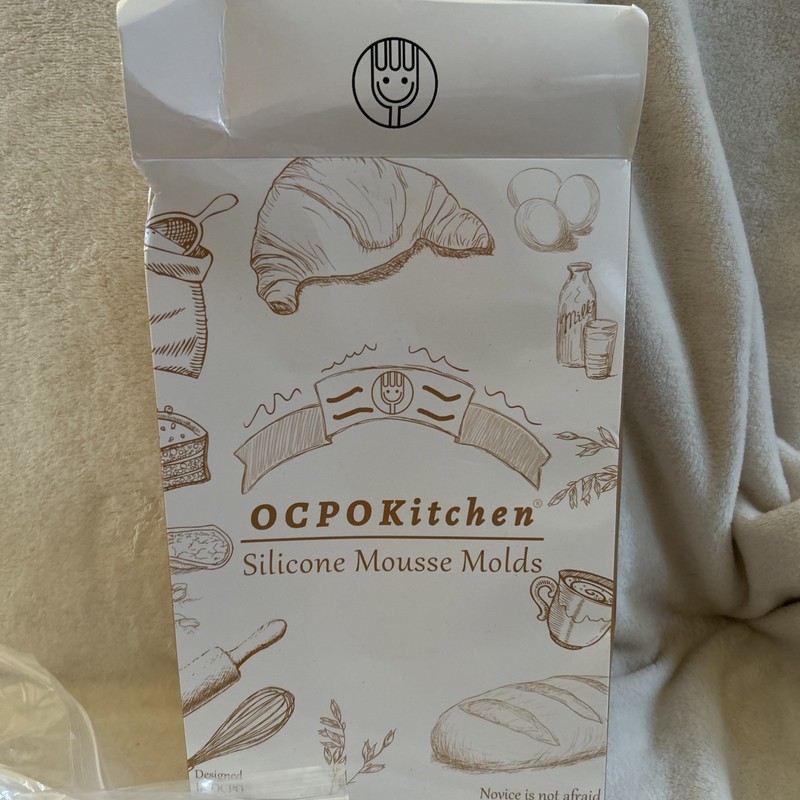 Ocpo Kitchen New Silicone Mousse Mold, 8 pinecone shapes