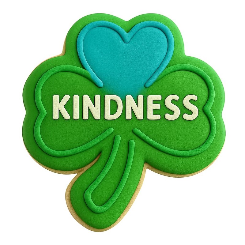 Kindness Clover Cookie Cutter - 4x3.5" Inspirational Kitchen Baking Fun gallery