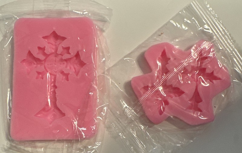 Easter Cross, Resin, Chocolate Fondant, Soap, Silicone Mold