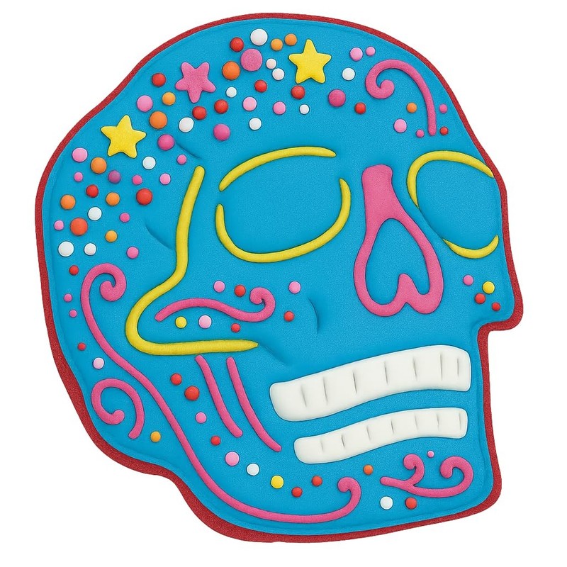 Mighty Gadget Human Skull Cookie Cutter, 4.25x3.91" - Ideal for Halloween and An gallery