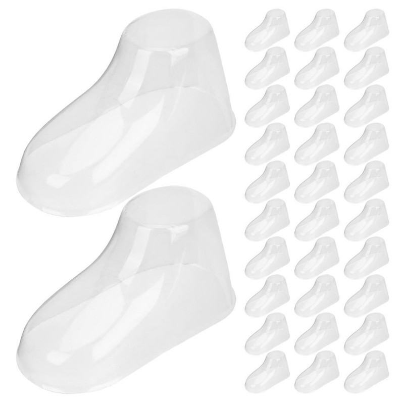 50 Pcs Transparent Baby Feet Display Models PVC for Toddler Shoe Holders gallery