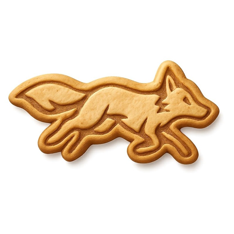 Running Fox Cookie Cutter & Stamp - 4x1.8 Fun Kitchen Baking gallery