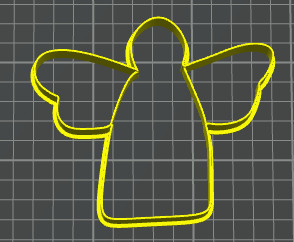 angel outline cookie cutter cookie cutter mould