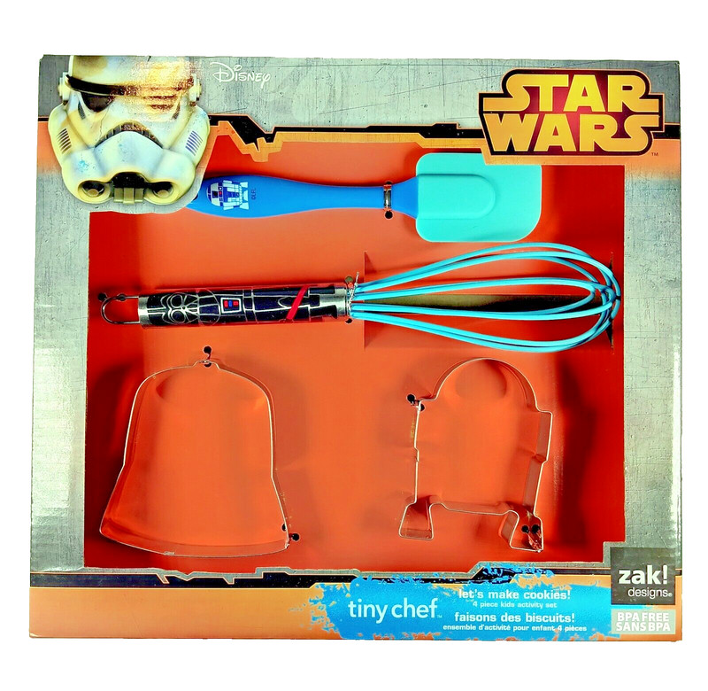 Disney Star Wars Tiny Chef Baking Set Darth Vader and R2D2 Cookie Cutters
