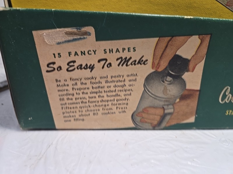Vintage Mcm Mirro Cooky and Pastry Press Complete With & Manual! OBO gallery