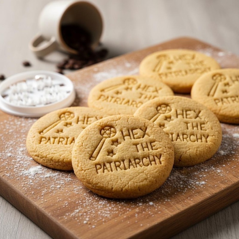 Hex the Patriarchy Cookie Cutter - Witch feminism feminist women rights suffrage gallery