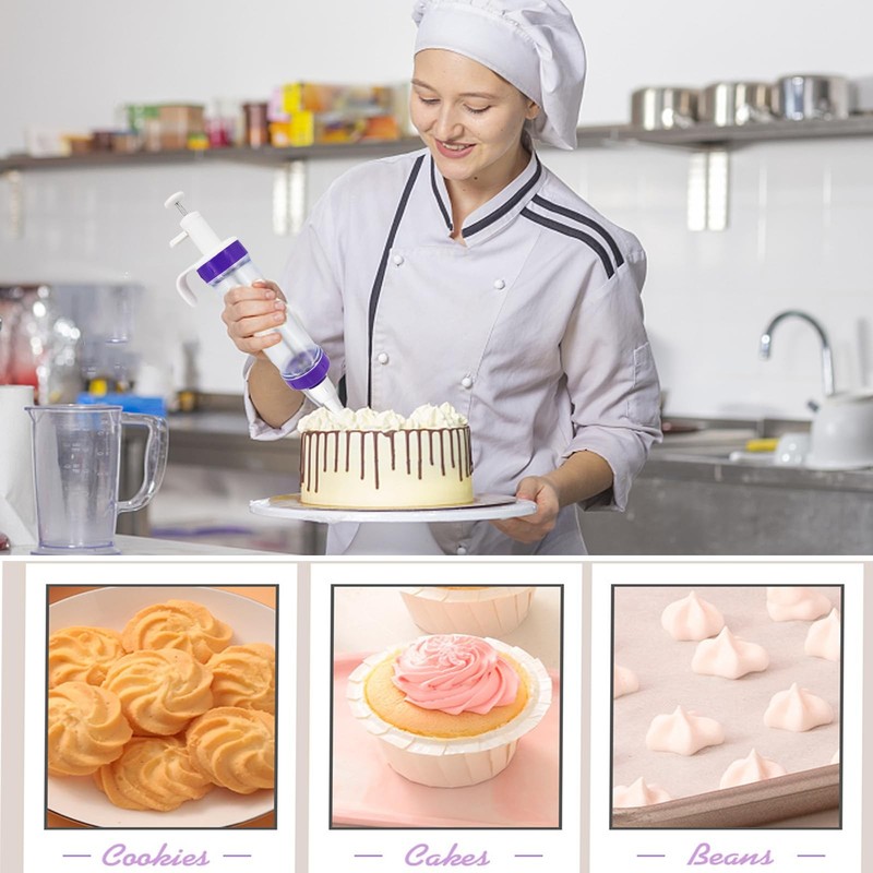 15 Pcs Cake Decorating Baking Syringe Tool Kit, Cupcake Filling Injector with... gallery