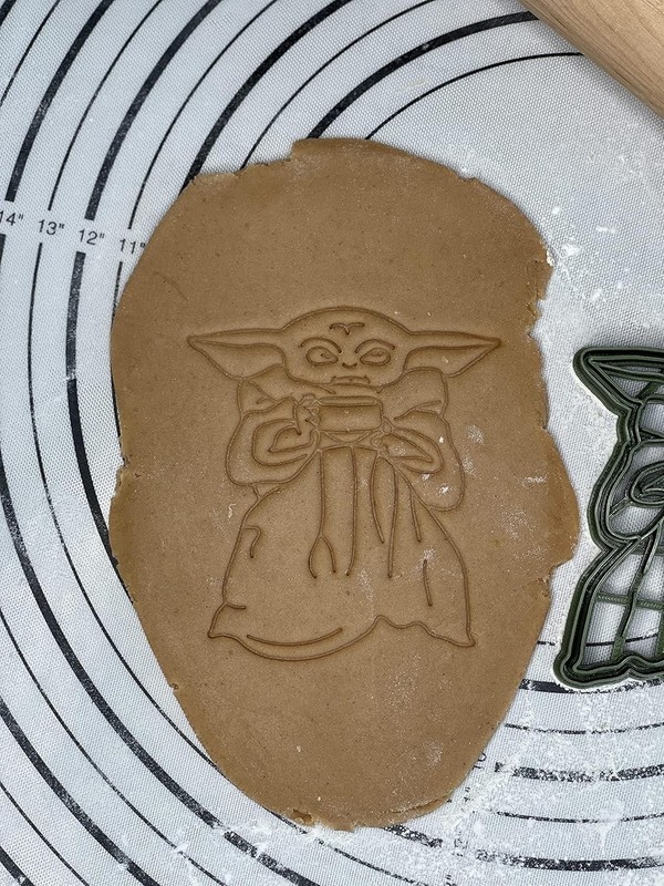 Grogu With Soup Bowl | The Mandalorian | Baby Yoda | Cookie Cutter 4 In gallery