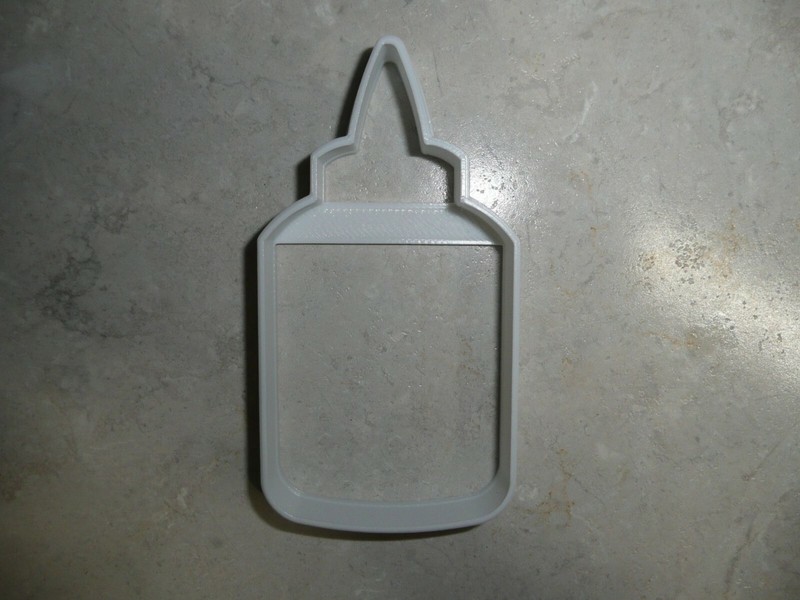 BOTTLE OF GLUE OUTLINE SCHOOL SUPPLIES ART CLASS CRAFTS COOKIE CUTTER USA PR3391 gallery