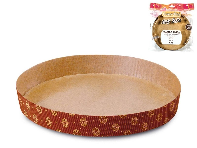 Guardini Cake Mold In Paper 21 X 3 Cm 3 Pcs